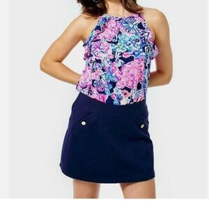 NWT Lilly Pulitzer Madison skort in true navy